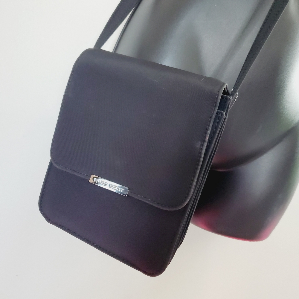 Nine West Nylon Mirror Utility Functional Cross Body Bag